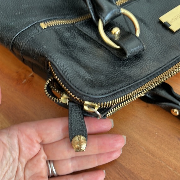 Modalu London Black Leather Handbag - Picture 11 of 14